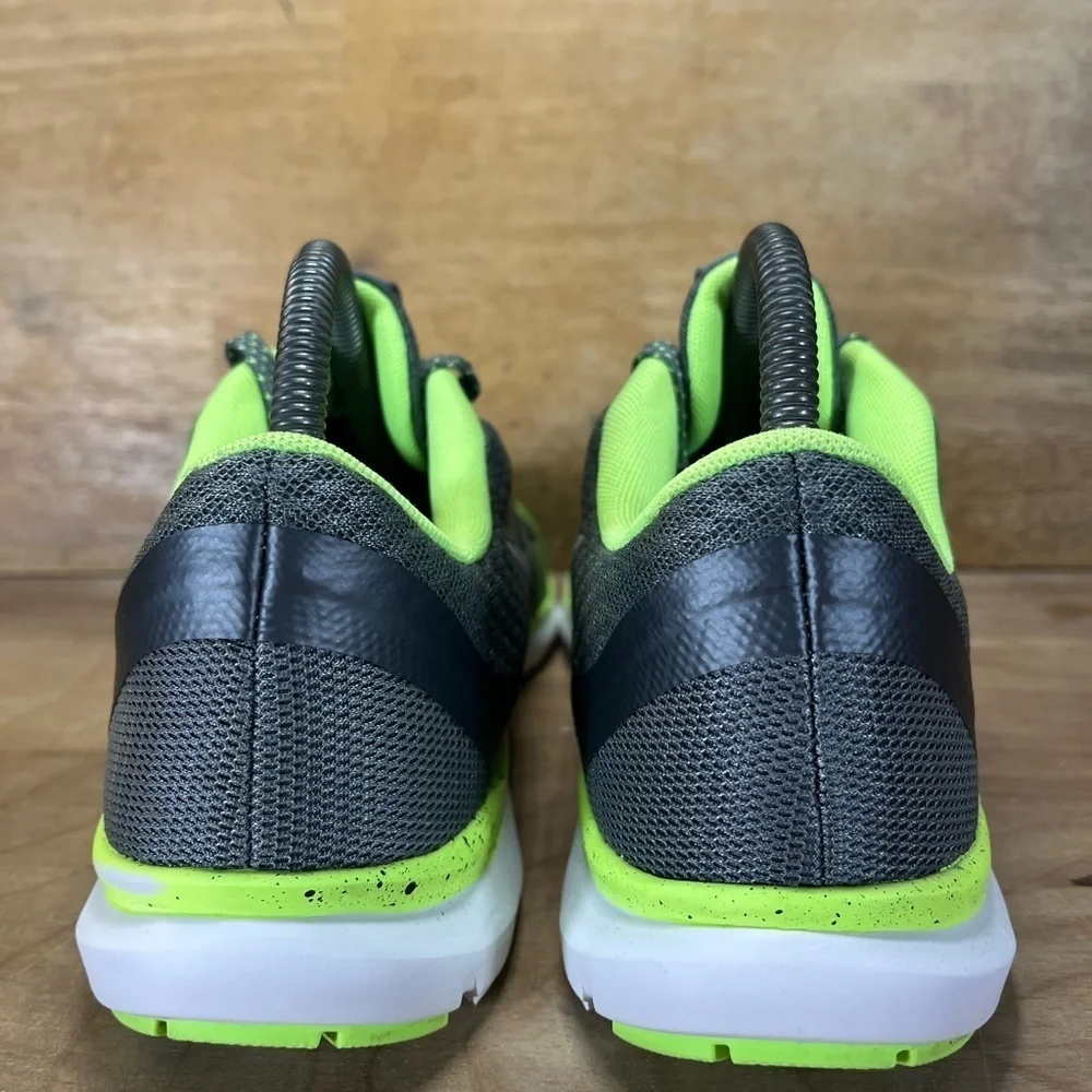 Nike Flex Trainer 6 Womens Sz 8.5 Training Shoes Sneakers Gray Green 831578-006